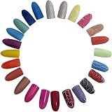 KurtzyTM 24x Crackling Nagellack Crackle Crack Cracking Lack Splitter Grafitti – 12 Grundfarben und 12 Crackle-Farben Decklacke mit Nail Art/Nageldesign Effekt – zerrissener Look - 3