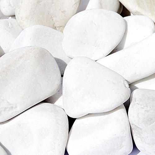 ATTIKA Zierkies Garten weiß gerundet 5 verschiedene Körnungen wählbar (25/40mm) - 3