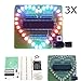 Produktbild ILS - 3 Stück DIY bunte Herzform Elektronische LED blinkt Kit