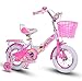 Produktbild sheng Faltrad 16-18 Zoll Schüler Kinder Mädchen Fahrräder rosa ( Farbe : Pink , größe : 12inch )