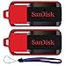 Produktbild SanDisk Cruzer Switch 32 GB (5 Pack) USB Flash Drive SDCZ52-032G-B35-5PK w/ (2) Everything But Stromboli (TM) Lanyard