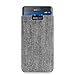 Produktbild Adore June Business Tasche für Samsung Galaxy Note Edge Handytasche aus charakteristischem Fischgrat Stoff - Grau/Schwarz | Schutztasche Zubehör mit Display Reinigungs-Effekt | Made in Europe