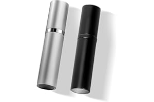 VVGAOGES Parfümzerstäuber Nachfüllbar,Parfum Zerstäuber für Unterwegs,Reiseflaschen zum Befüllen,Sprühflasche Klein für Parfum,Parfümflaschen Leer für Reise 5ml (Schwarz&Grau)