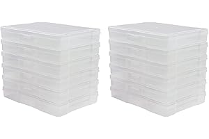 novelinks Transparent 5" x 7" Photo Storage Boxes - Photos Organizer Cases Photo Keeper Picture Organizer Photo Boxes Storage for Photos (12)