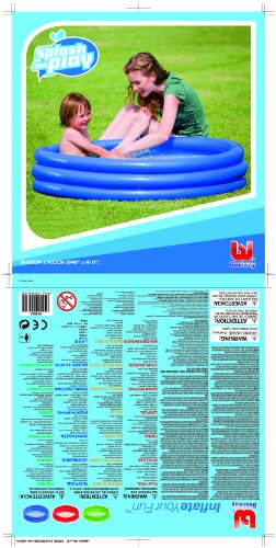 Bestway 51025B – Planschbecken Splash and Play 3-Ring- Pool, circa 122 x 25 cm (farblich sortiert ) - 7