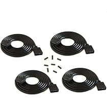 LED Strip Splitter Connector 4 Pins 10mm 1 To 2 Y- Splitter Cables For 5050 3528 RGB LED Light Strip With 3 Male 4-pin 10mm Plugs