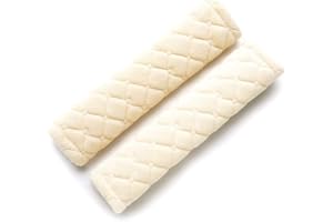 WPCASE Coussin Voiture Enfant Coussin Ceinture SéCurité Enfant Protection Ceinture De SéCurité Enfant Ceinture De Securite Voiture Protege Ceinture De Securite Enfant Protection Beige,One Size