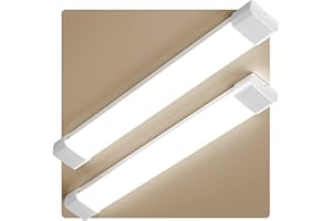 ‎STEO Anten 2 x LED Feuchtraumleuchte 150cm | 45W Feuchtraumlampe | Neutralweiß 4000K 4950LM Werkstattlampe | IP65 Wasserfest Wannenleuchte | Wasserdicht Kellerleuchte für Büros Keller Werkstätten Garage