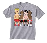 VIPwees Rock N Rivals Childrens unisex kids boxing movie T-Shirt boy/girl fun...