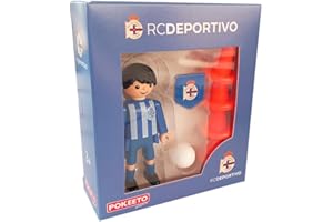 MINIX POKEETO, Figura Jugador Deportivo La Coruña, Coleccionables de 8 cm para Exhibición, Idea de Regalo para Niños Y Adultos, Coleccionistas, EF15594