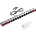 Azonee USB Sensor Bar for Wii, Wireless Sensor Bar for Wii, Sports Dolphin Bar for Nintendo Game Console, Replacement Wired Infrared Sensor Bar for Wii U Game Console