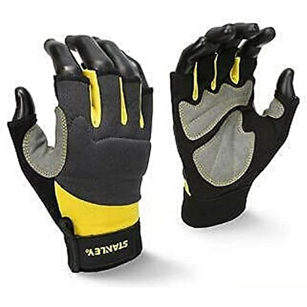 Gants Portwest Powertool Pro – Haute Performance, Noir, Taille M – Cuir Synthétique, Renforts, Normes EN388