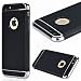 Produktbild GrandEver iPhone 6 Plus/iPhone 6S Plus Weiche Silikon Hülle Durchsichtige Rückschale TPU Bumper Transparent Schutzhülle Klar Handytasche mit Muster Anti-Kratzer Stoßdämpfung Ultra Slim Rückseite Silicon Backcover Soft Case Protective Cover Ultradünnen Premium Handyhülle - Silber und Schwarz