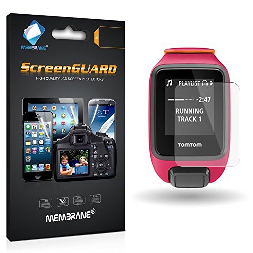 Membrane 3 x Protector de Pantalla compatibles con Tomtom Runner 3 - Ultra Transparente