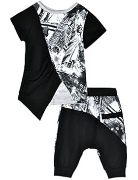 Eulla Baby Kinder Jungen Bekleidung zweiteilige Schlafanzug Bagger Pyjama kurz