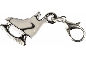 Miniblings Patins à Glace Patinage Artistique Princess Charm Hiver Blanc - Bijoux Mode Main argenté Pendentifs - breloque Pendentif - Pendentif pour Bracelet