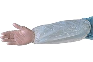 DÉLIKTESS MFB Provence® - Lot de 100 manchettes jetables - polyethylene - blanches et opaques