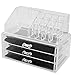 Produktbild sourcingmap® Haushalt Acryl Multischichten Schmuck Lagerung Organizer Display Box Set 2 in 1 DE de