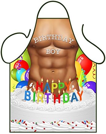 Iconic ApronsSexy Birthday Boy Apron, Polyester, Multi-Colour, 79 x 56 x 0.1 cm