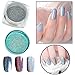 Produktbild ESAILQ Spiegel Holographic Laser Nail Art Glitter Powder Regenbogen Chrom Pigment Polnisch