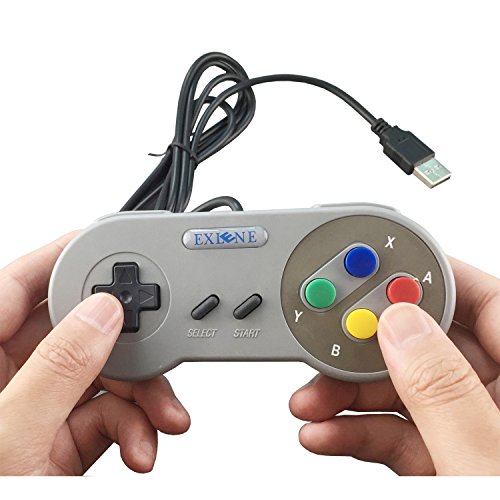 Exlene   3 Pack Retro USB SNES Super Nintendo Juego Controlador Gamepad Joystick para Windows PC   MAC