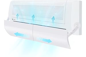 Cutogain. Pantalla retráctil para el aire acondicionado, deflector de chorro de aire acondicionado frío, deflector aire acondicionado split, pantalla aire acondicionado difusor