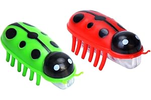 Ailan 2 Stück Mini Käfer, elektrisches Insekt, Katze, Hund, Maus, Käfer, automatisches Spielzeug, Partygeschenke, lustiges, batteriebetriebenes Haustier Spielspielzeug