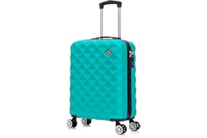 Preston Morgan 55x40x20cm Ryanair Priority Cabin Suitcase, Inc for EasyJet, Jet2, Hardshell Lightweight Small Suitcase with Built-in Cup Holder 4 Wheels and Built-in TSA Lock (Mint Green, 44Liter)