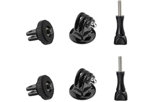 Alsukeay Tripod Adapter Mount with 1/4" Screw Compatible with GoPro Hero 11 10 9 8 7 6 5 4 3 3+ 2 1 Session SJ4000 SJ5000 Action Cameras