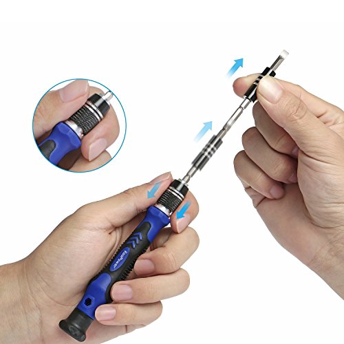KooPower Mini Schraubendreher Set mit 54 Bits Magnetische Präzisions Reparatur Werkzeug Kit für Elektronische Kleingeräte, Handy, Tablet, PC, Macbook, etc. - 6