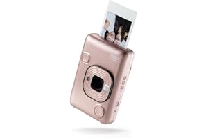 Fujifilm instax mini LiPlay Blush Gold - Fotocamera Ibrida Istantanea e Digitale, Registra 10” di Audio sulla Foto con la Funzione “Sound”, Remote Shooting e Bluetooth, Foto formato 62 x 46 mm