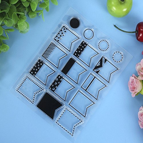 calistouk Einfache Segen Box Bild transparent Gummi Stempel Seal DIY Album Craft Scrapbooking Dekoration Simple Blessing & 05 - 3