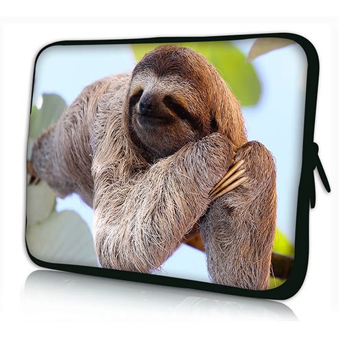 PEDEA Design Tablet PC Tasche 10,1 Zoll (25,6cm) mit Mauspad und schnurloser Maus, Chilling Sloth - 2