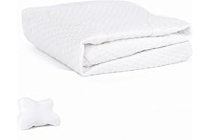 ‎DIKI DIKI Kissenbezug, Ergonomischer Kissenbezug in Schmetterlingsform, Stabile Größe, Bequem, Atmungsaktiv, Schimmel, Maschinenwaschbar, Weiß