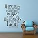 Produktbild Harry Potter Dumbledore Quote Glück gefunden werden können Wand Typographic Inspirational Wandaufkleber Vinyl Letters Zuhause Kunst Dekor (Schwarz , Large)