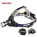 Produktbild 10000LM Scheinwerfer, happytop XM-L T6 Scheinwerfer Licht fokussiert Head Light Taschenlampe, damen Herren, Only Headlamp