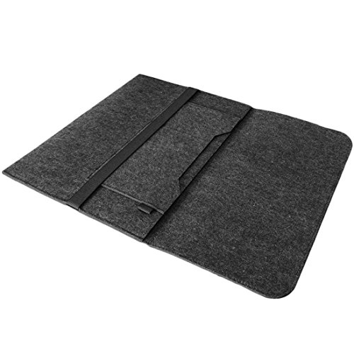 Lenovo ThinkPad X1 Yoga – Carbon Sleeve Tasche Hülle dunkelgrau Filz Case Cover - 3