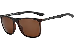 ZENOTTIC Occhiali da sole polarizzati uomo in fibra di carbonio staffa occhiali da sole quadrati guida pesca golf sport protezione UV400