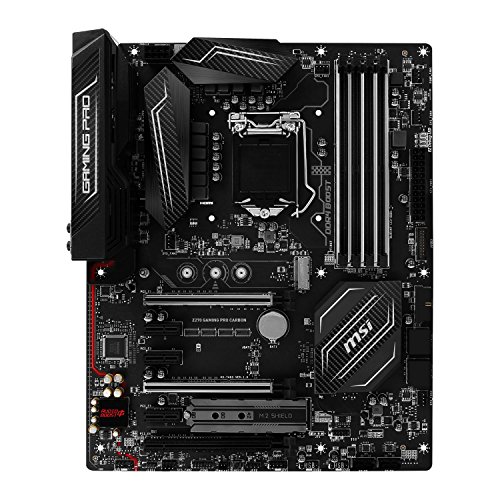 MSI Z270 Gaming Pro Carbon - Placa Base Performance (Chipset Intel Z270, Mystic Light, DDR4 Boost, Steel Armor, Intel LAN, Audio Boost 4, M.2 Shield, VR Ready, Military Class V)