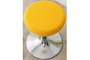 ZZDZW Hockerbezug Runder Hockerbezug Rund 30 cm - 35 cm Sitzhocker Bezug Stretch Hocker Rund Bezug Runder Stuhlbezug Protector Waschbarer Runder Drehbarer Hocker Schonbezug ( Color : P , Size : 2 Stücke )