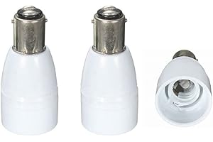 TWDRTDD Convertitore adattatore base per lampadina da B15 a E14, con attacco a baionetta piccola SBC B15 a vite piccola SES E14 SES (confezione da 3)