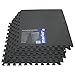 24 Sq Ft Interlocking Foam Mats Tiles Gym Play Garage Workshop Floor Dark Grey