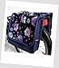 Produktbild T-JOY-33 Fahrradtasche JOY OWL 6 Eule Navy Bunt Kinderfahrradtasche Satteltasche Gepäckträgertasche 2 x 5 Liter KINDER