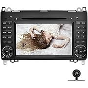 YINUO 7 Inch 2 Din Capacitive Touch Screen Car Stereo DVD Player Sat Nav In Dash GPS Navigation Bluetooth Autoradio for Mercedes-Benz A-class W169 (2004-2012)/ Mercedes-Benz B-class W245 (2004-2012) / Mercedes-Benz Viano/Vito(W639) (2006-2016)/ Mercedes-Benz Sprinter W906/W209/W311/W315/W318 (2006-2016),Backup Camera Included