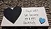 Produktbild Personalisierte Magnet Kühlschrankmagnet 'hellblaues Herz' Hochzeit mit Kreide Kreidetafel Verlobungsgeschenk Schild mit Aufschrift MR & MRS
