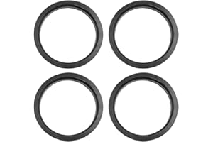 sourcing map 4Pcs círculo Centrico Plástico Negro de Eje de Llanta de Rueda de Coche 73,1mm a 64,1mm Anillos de Centrales