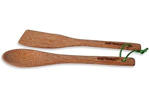 Tatonka Flatware Cooking Spoon Set Cuchara+espátula Madera Metal Unisex Adultos
