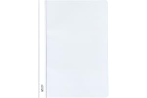 Herlitz 976472 skoroszyt A4 PP z przezroczystą pokrywą przednią, 10 sztuk, biały