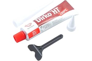 VSTARNER DIRKO Silikon Dichtmasse rot, 70ml, bis 315° Grad, nicht wasserfest, Paste