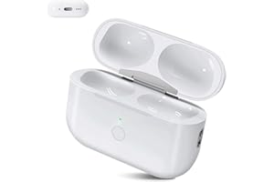 Terhysei Wireless Charging Case Replacement Compatible with AirPods Pro 1 and 2 Gen, Airpods Pro Case with Bluetooth Button for Pairing, 680 mAh Airpod Pro 2 Case Replacement